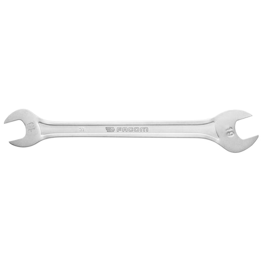 Extra slim double open-end wrench, 16 x 17 mm