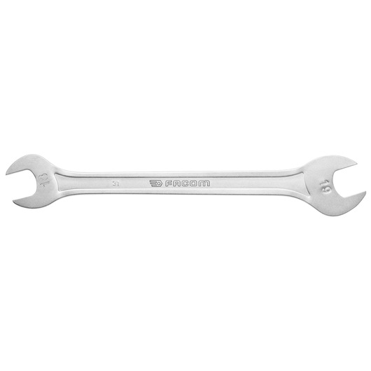 Extra slim double open-end wrench, 8 x 9 mm
