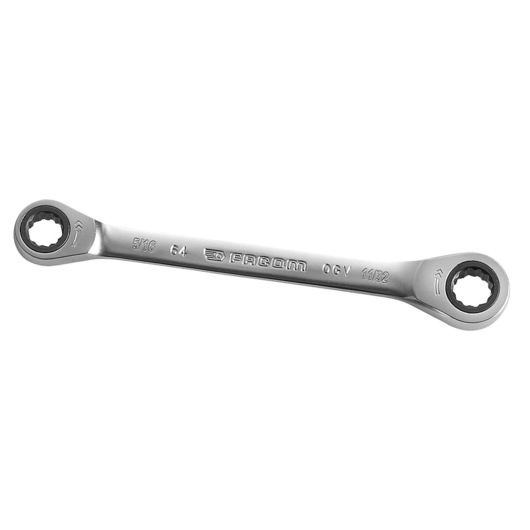 Straight double box-end ratchet wrench, 5/16" x 11/32"