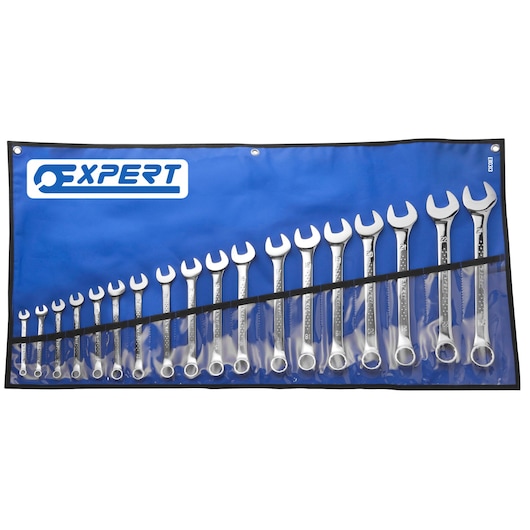 EXPERT by FACOM® Set of combination wrenches roll, Metric 18 pieces