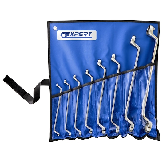 EXPERT by FACOM® Offset ring wrenches set, Metric 8 pieces