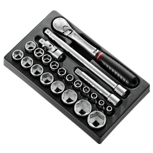 Module of 1/2" Sockets, 23 Pieces