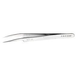 High precision tweezers 15° angled model - cleared nose