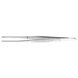 Tweezers straight model - strong grooved nose