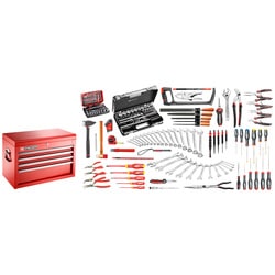 165-piece set of industrial maintenance tools - 4 drawer chest