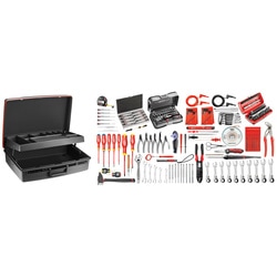 172-piece set of electricians tools - case