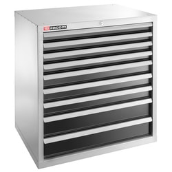 Heavy-duty industrial unit with 9 drawers