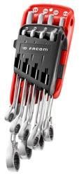 467B - Sets of metric and inch combination wrenches on portable case