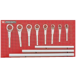Metric "heavy-duty" offset-ring wrenches set