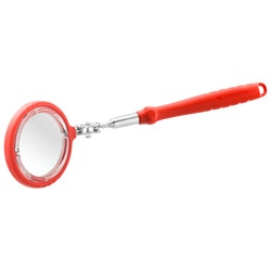 Telescopic mirror with magnifying effect