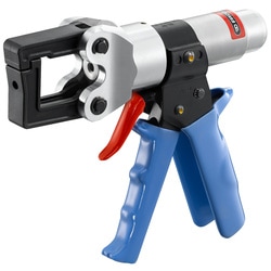 Hydraulic trigger crimping pliers for tubular terminals and sleeves