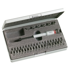 Composição de 26 ferramentas Micro-Tech® - Porta-chaves de caixa + pontas + chaves de caixa