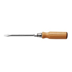ATHH - Wood handle screwdrivers for slotted head screws - hexagonal forged blade