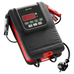 Fast battery charger 12 Volts 15 Amperes for 12V LV, LCV, HGV. `SHOWROOM` mode