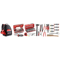 74-piece set of personal/technical education tools - backpack
