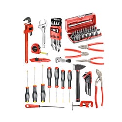67-piece set of plumbers tools
