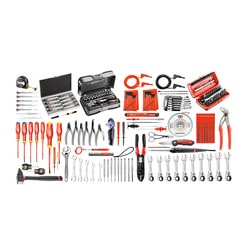 172-piece set of electricians tools