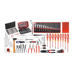 120-piece set of electromechanical tools