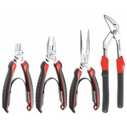 COMBINATION 4 PIECE PLIERS SET.