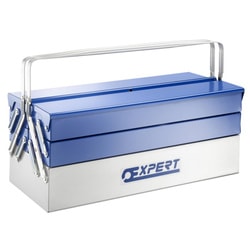 EXPERT  Metal toolbox with 5 compartments 450 mm and 535 mm