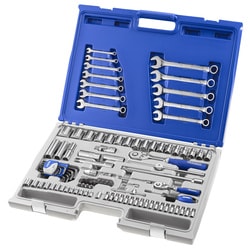 EXPERT  1/4" & 1/2" socket, wrench and accessory set - 101 pieces