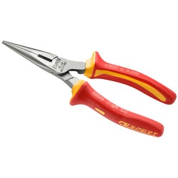 EXPERT  1/2 round - straight nose pliers - insulated 1000V - VDE