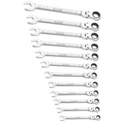 EXPERT  Sets of Metric hinged ratchet combination wrench portable case’