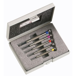 5-piece watchmaker screwdriver set for slotted head screws