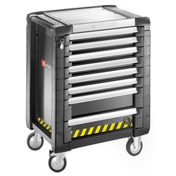 JET+ 8-drawer roller cabinets - 3 modules per drawer - safety range
