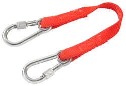 20 cm strap - 60 mm stainless steel dual snap hooks with screw - SLS