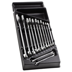 440 - Sets of combination wrenches in thermoformed and foam tray