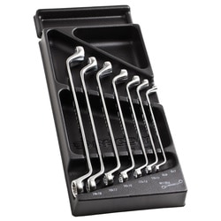 MOD.55 - Metric and inch offset-ring wrenches set in heat formed tray