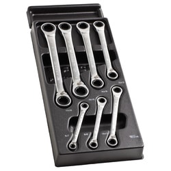 7-piece 12-point 15° head ring wrench module