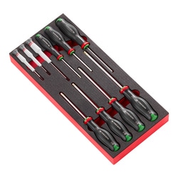 10-piece set of Protwist® screwdrivers in foam tray