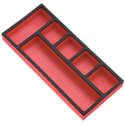 Storage set for small components in foam tray