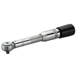 Low torque click wrench with fixed ratchet