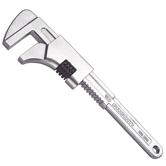 Smooth-jawed adjustable wrench, 280 mm