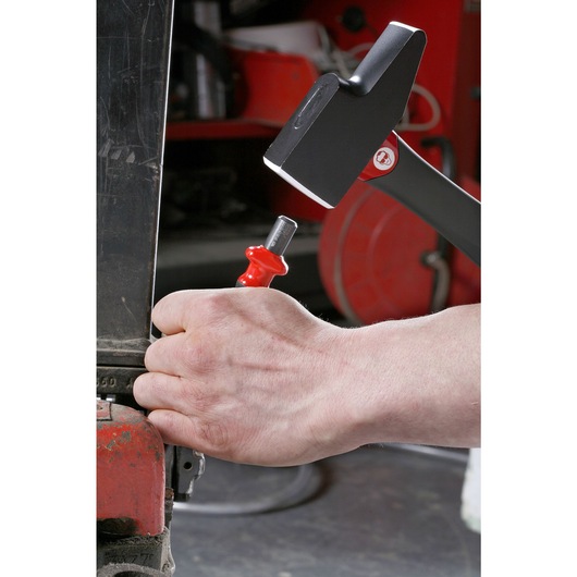 Graphite handle riveting engineer hammer, 26 mm