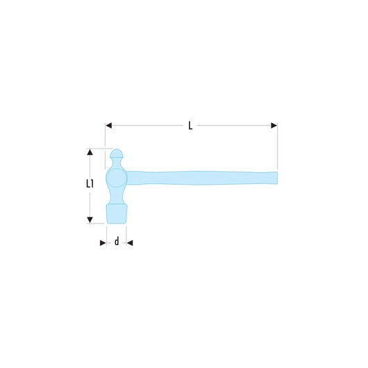 Ball head engineers hammer, 680 g