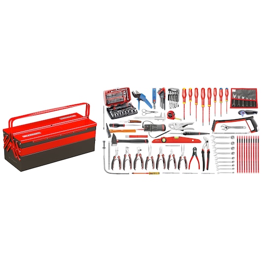 120-piece set of electronic tools - metal toolbox