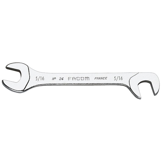 Midget double open-end wrench, 1/2"