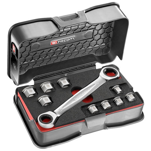 11-in-1 8mm to 19mmDouble Box-End Ratchet Wrench Set (11 pc.)
