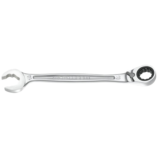 Rapid reversible ratchet wrench, 17 mm