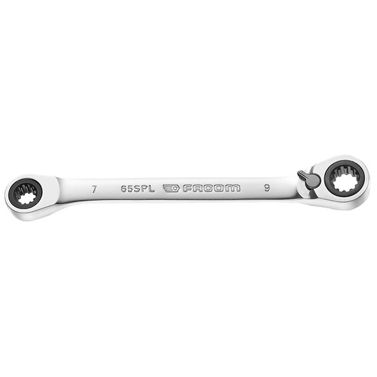 1/4 in. x 5/16 in. 15° Double Box-End Spline Ratchet Wrench