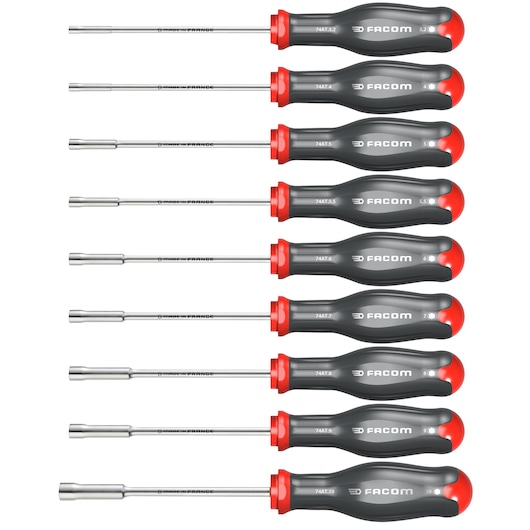 Forged Socket Wrenches With Screwdriver Handle (9 pc.)