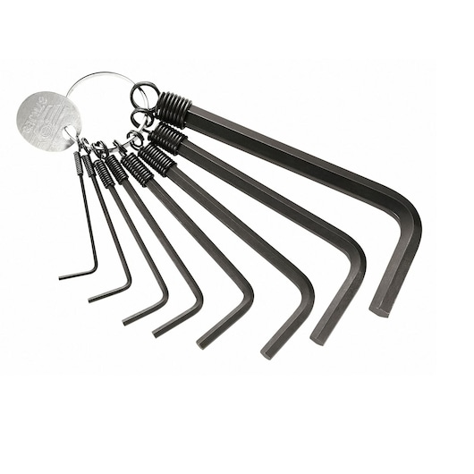 Short Hexagon Key Ring Set (8 pc)