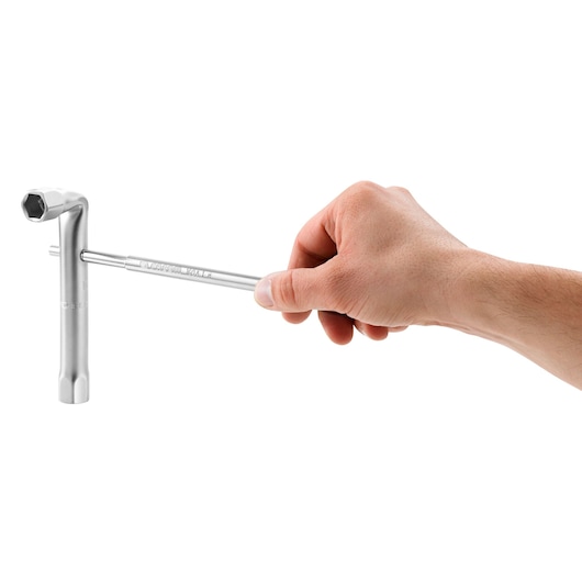 ANGLED BOX WRENCH - 92A - 6X6 Points - Passage Hole - 8 mm