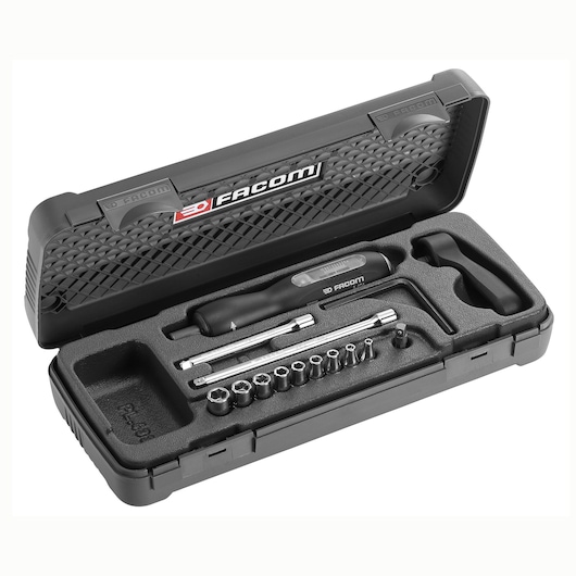 1/4 in. Torque Driver Set with Bits, Range 0.5-2.5Nm