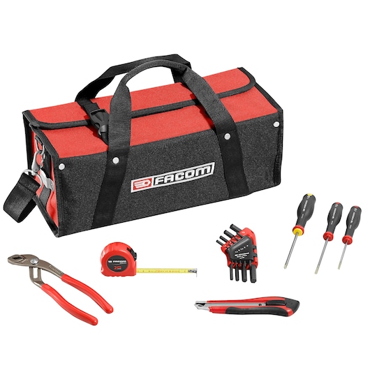 Small Maintenance SoftBag With Set, 15 Tools Metric