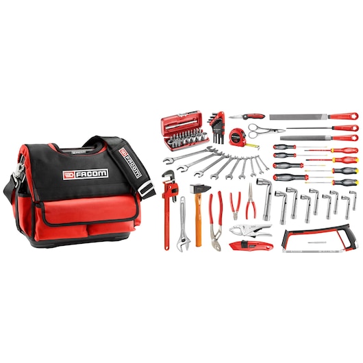 Compact Soft Bag 14" With Maintenance Set, 83 Tools Metric